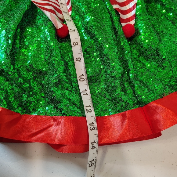 Claire's Tutu Girls S/M Christmas Elastic Waist Pageant Play Santa Elves Holiday - Picture 4 of 5